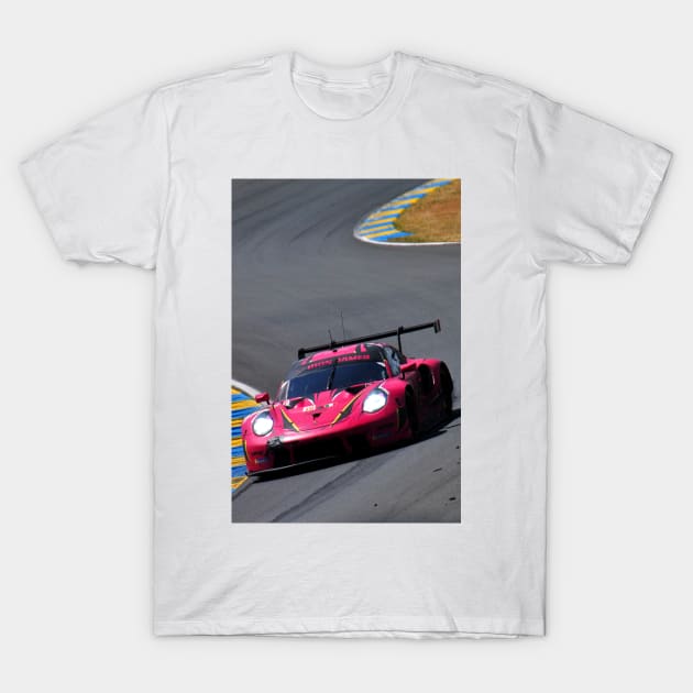 Porsche 911 RSR no85 24 Hours of Le Mans 2023 T-Shirt by AndyEvansPhotos